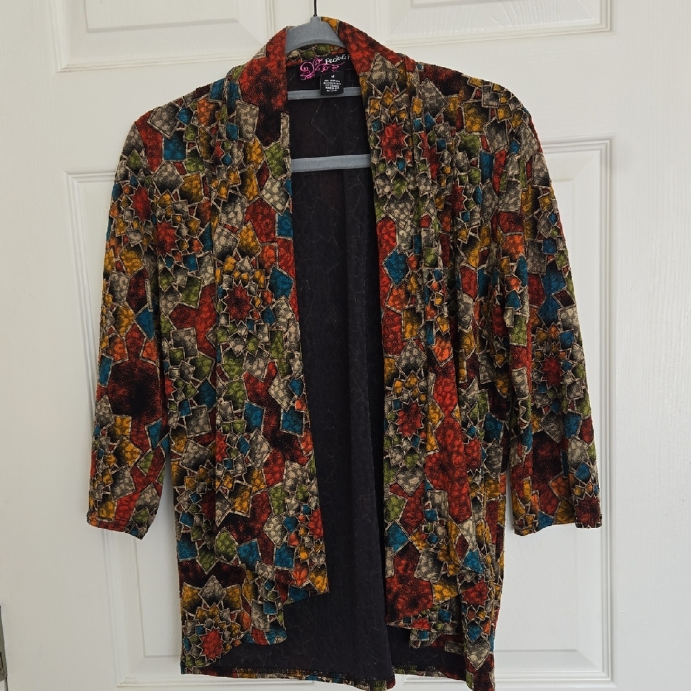 Peck & Peck Multicolor Textured Jacket